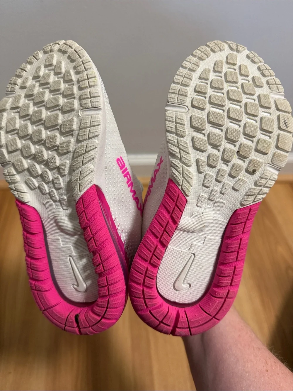 Nike White & Pink Kids' Air Max Sneakers